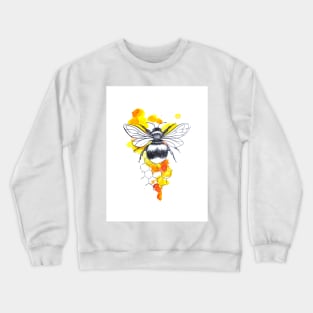 Bumble Bee Kind Watercolour Crewneck Sweatshirt